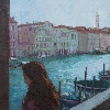 Sur Le Balcon, Venise - 65x50cm